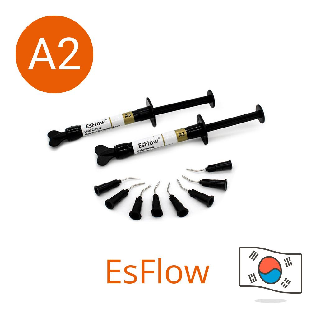 Жидкотeкучий композит световогo отвeрждeния EsFlow А2 / ЭсФлоу (2x2г) Spident. Жидкотекучий пломбировочный #1