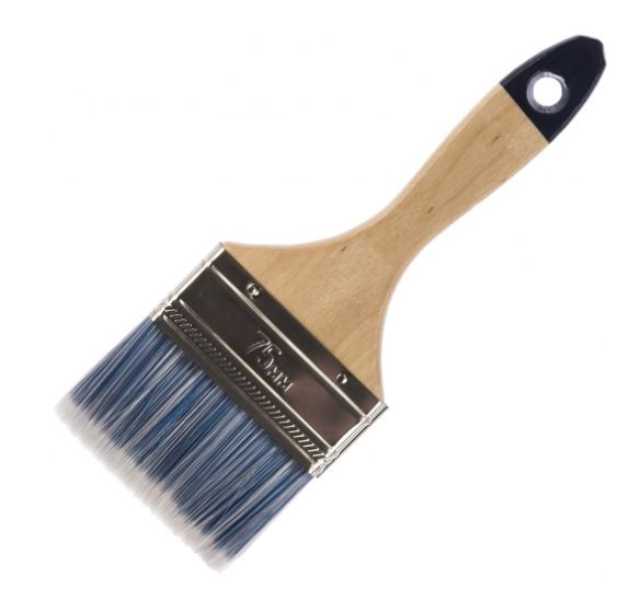 Кисть малярная плоская, искусственная щетина, 75 мм - купить с ...