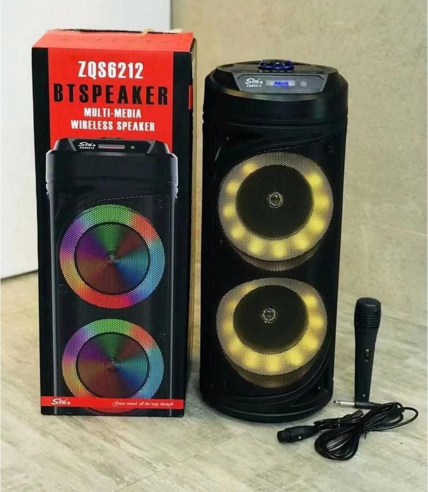 Беспроводная колонка speaker ZQS-6212 - купить по доступным ценам в  интернет-магазине OZON (1417299502)