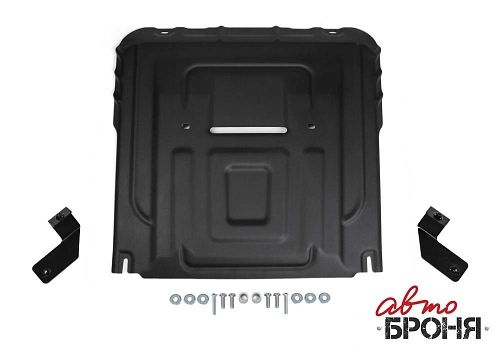 Защита картера + КПП + комплект крепежа, АвтоБРОНЯ, Сталь, HAVAL Jolion ...