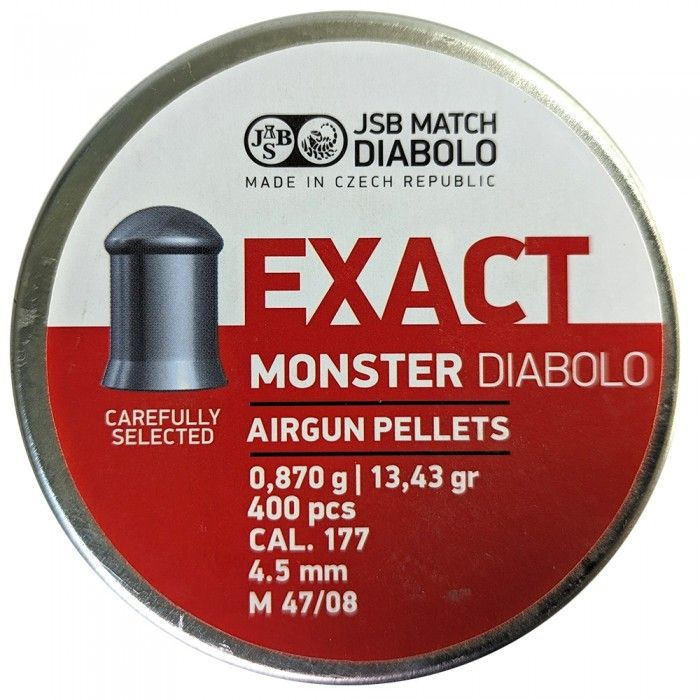 Пули для пневматики JSB Exact Monster Diabolo 4,5 мм 0,87 г (400 шт.) #1