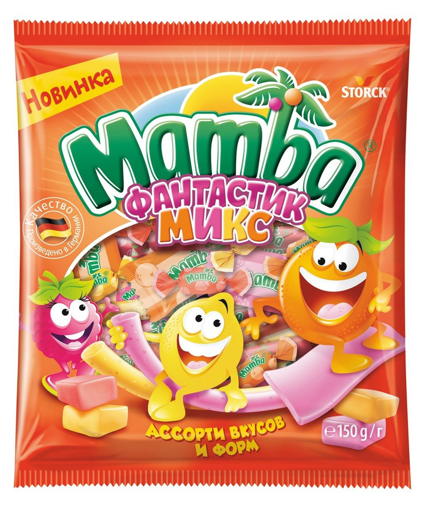 Конфеты Mamba Фантастик микс жевательные, 150г. #1