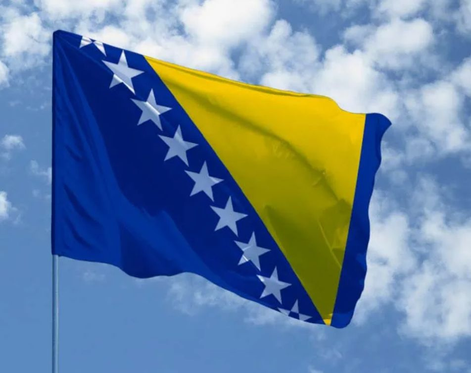 Флаг Боснии и Герцеговины 40х60 см с люверсами #1