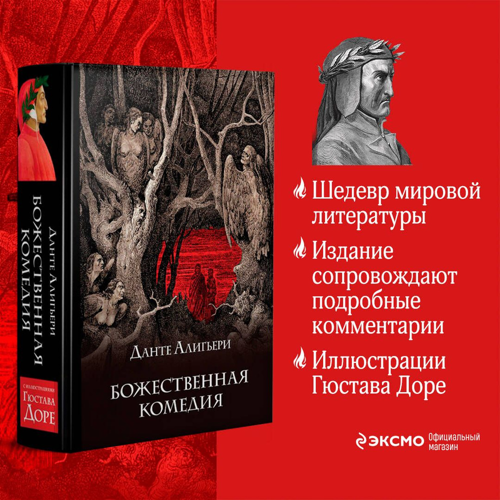 Божественная комедия | Алигьери Данте - купить с доставкой по выгодным  ценам в интернет-магазине OZON (428841017)