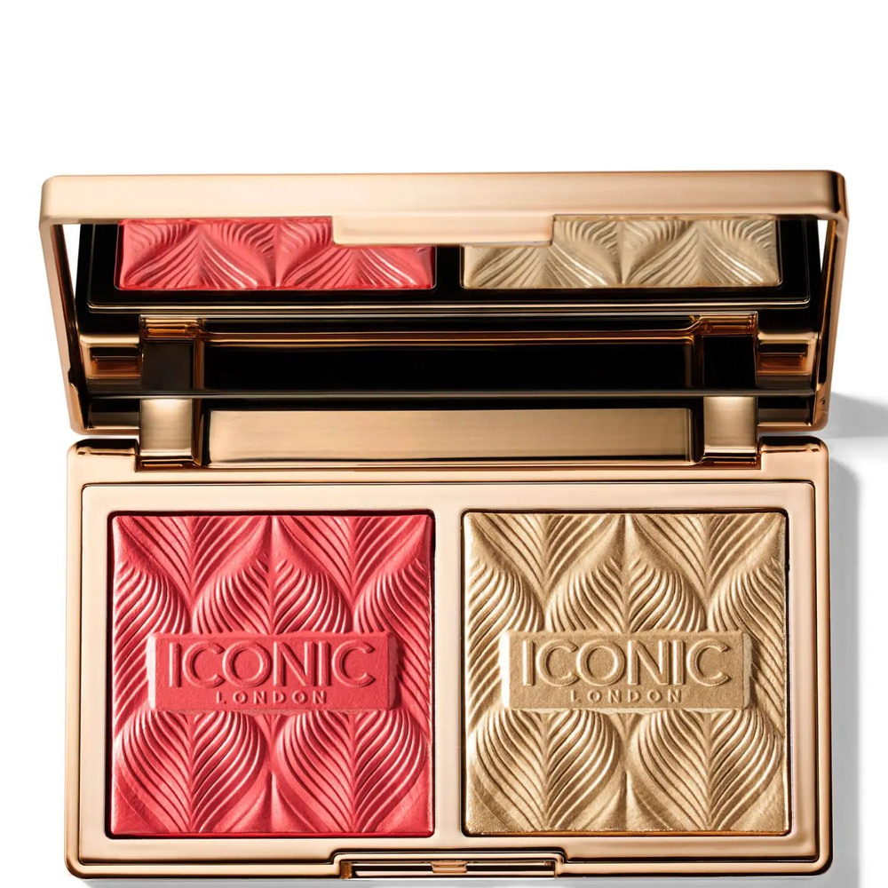 Палетка для лица: румяна и хайлайтер ICONIC London Silk Glow Duo blush ...