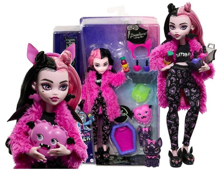 Кукла Monster High Draculaura -Монстр Хай Дракулаура Пижамная вечеринка, HKY66  #1