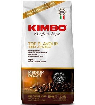 Kimbo Top Flavour 100% арабика кофе в зернах 1кг пакет #1