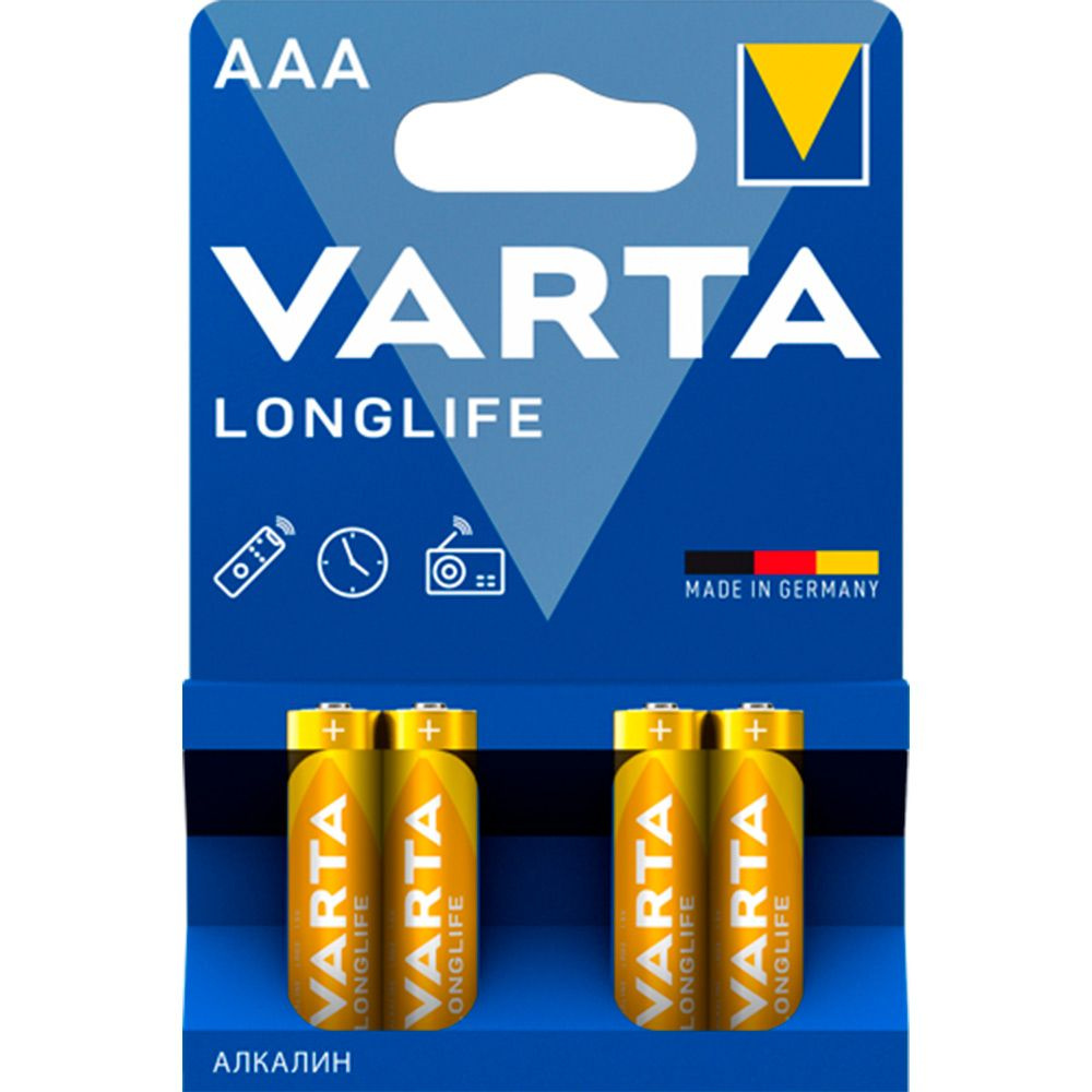 Varta Батарейка AAA, Щелочной тип, 4 шт #1