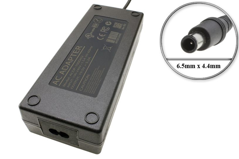 Адаптер (блок) питания 19.5V, 5.2A, 100W, 6.5mm x 4.4mm (ACDP-100D02 ...
