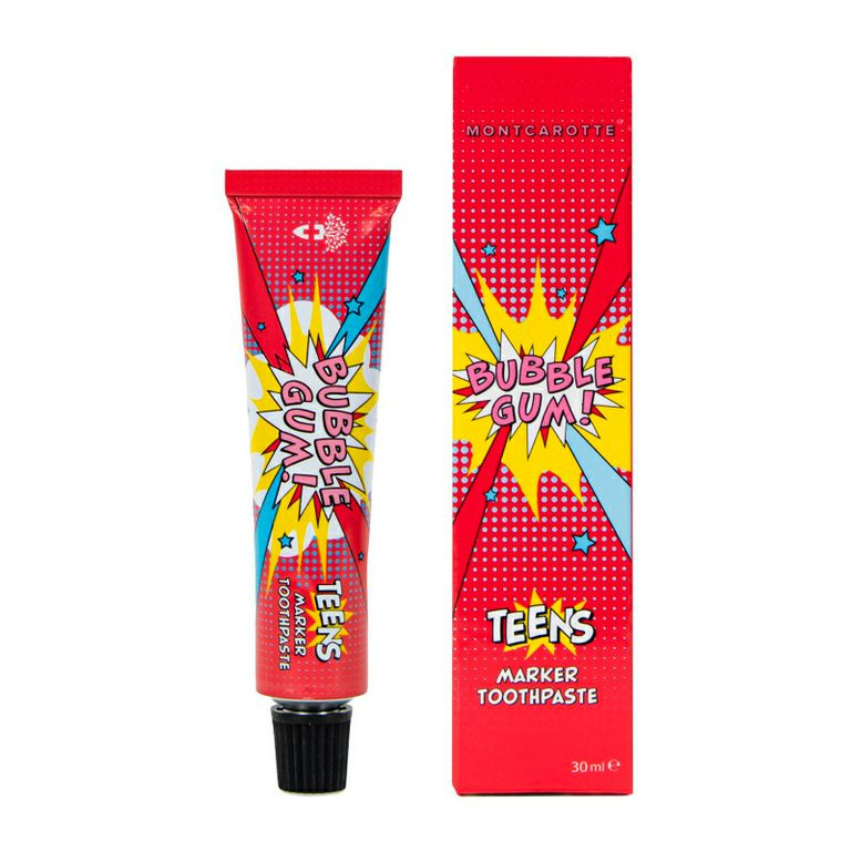 Зубная паста 7+ со вкусом Бабл Гам TEENS 30 мл/MONTCAROTTE TEENS Bubblegum Toothpaste  #1