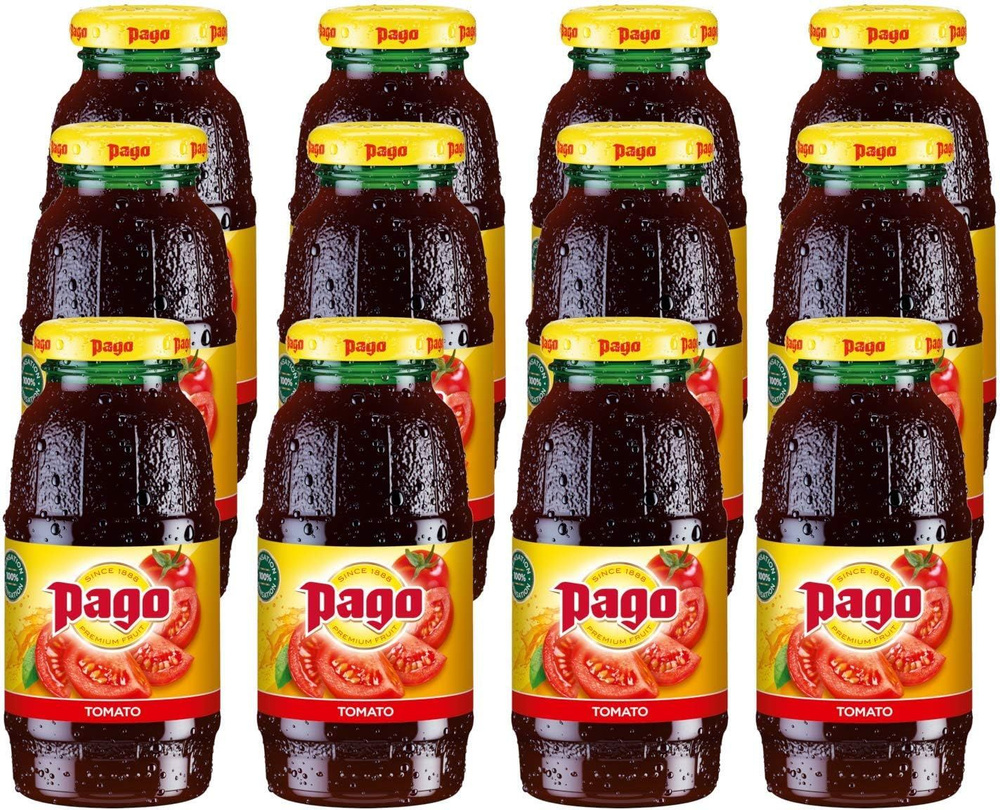 Сок томатный натуральный Pago стекло 12 бутылок по 0.2 л (Франция)  #1