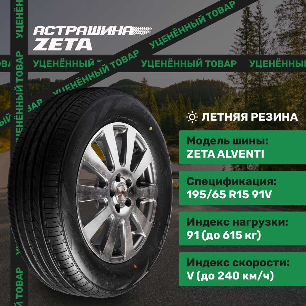 Zeta Alventi- Шины летние 195/65 R15 91V