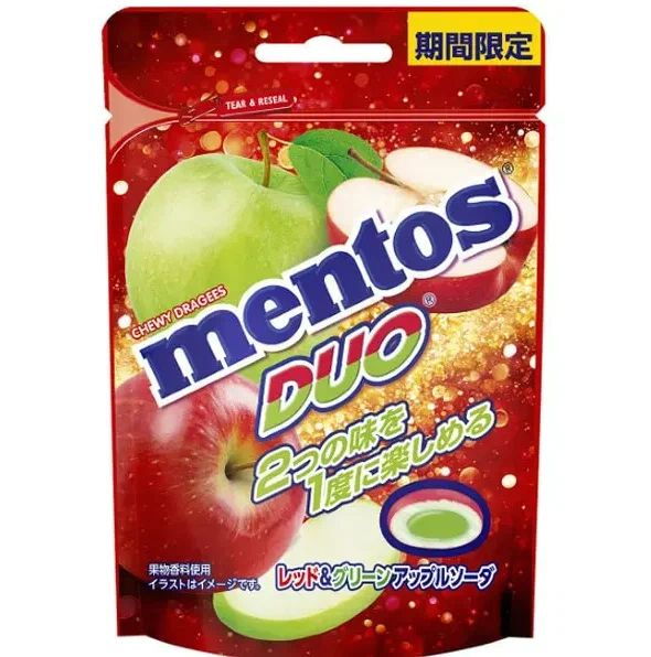 Mentos DUO 2 Зеленое яблоко 45 гр. #1