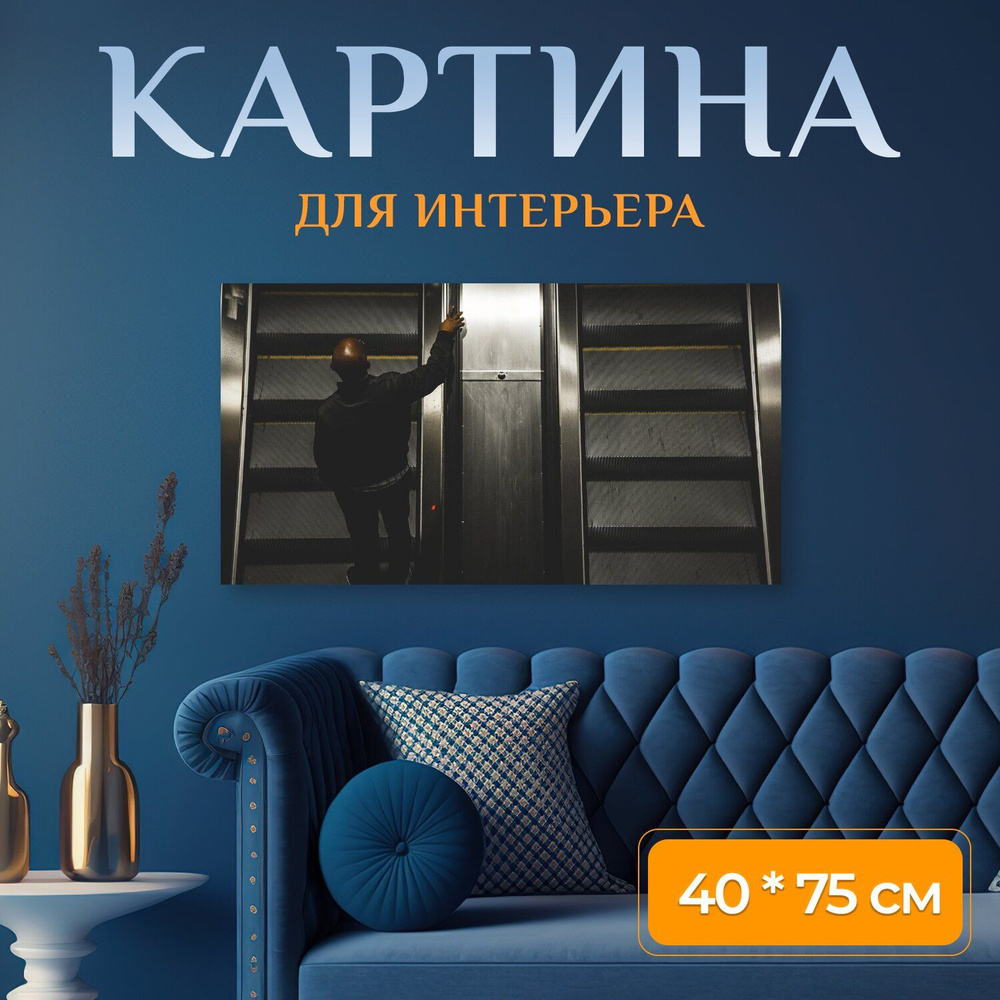 LotsPrints Картина "Город, минималист, стокгольм 32" 40x75 см #1
