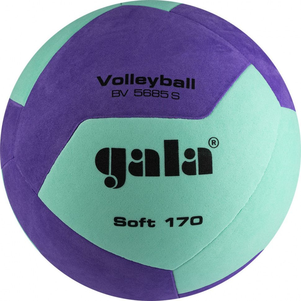 Мяч волейбольный GALA 170 Soft 12, 5 размер, черный, фиолетовый купить ...