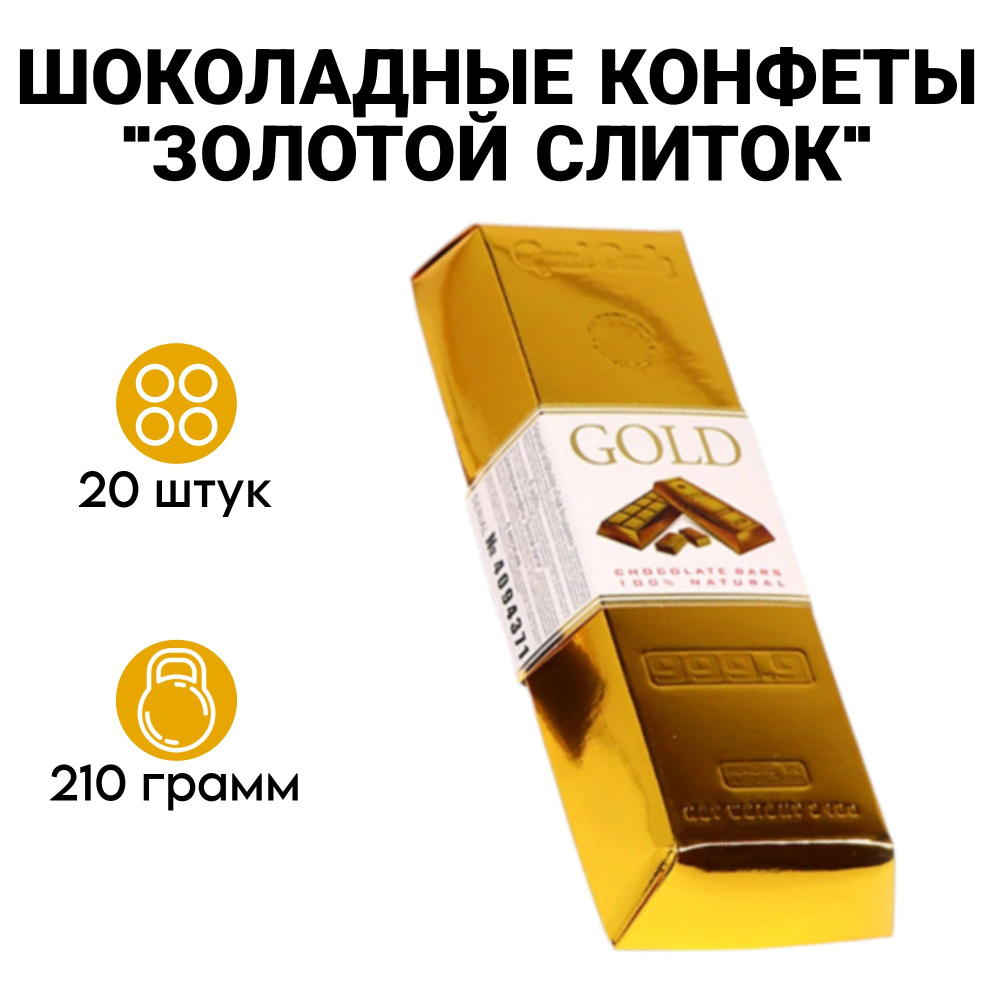 Шоколадные конфеты "Золотой слиток" Grand Candy , JOYCO - купить с ...