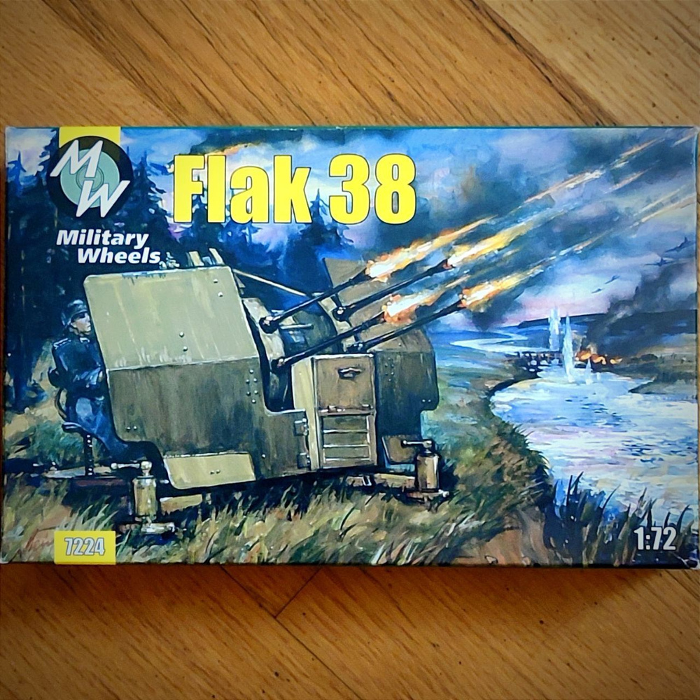 Сборная модель оружия. Германское зенитное орудие Flak-Vierling 38 ...