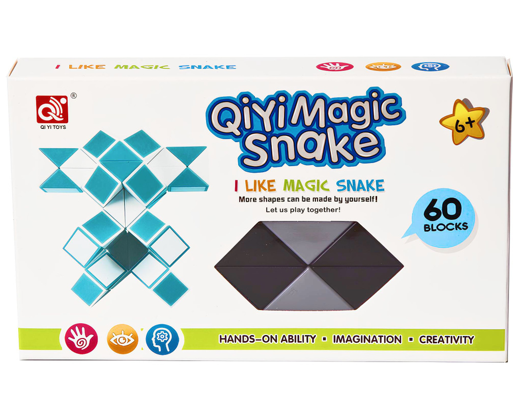 Змейка QiYi MoFangGe Magic Snake 60pcs multi-colored #1