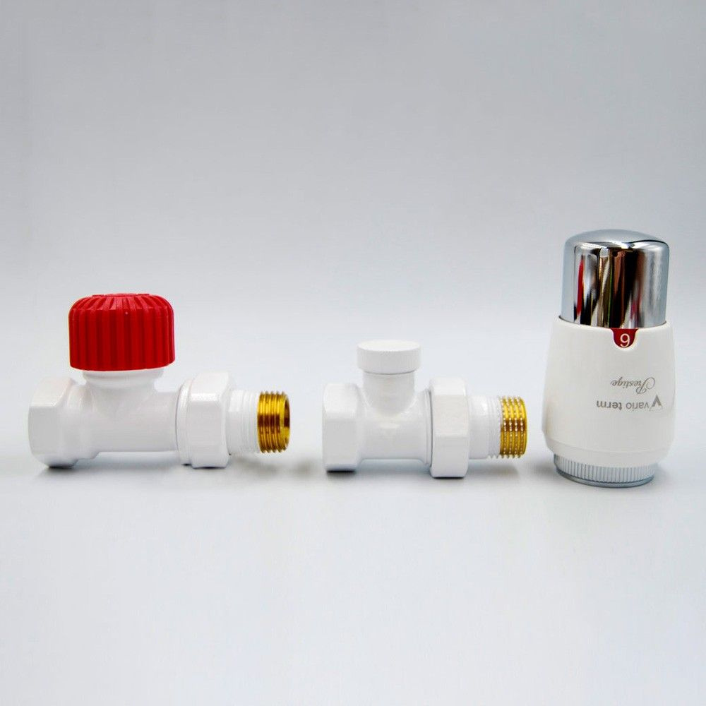 Комплект для прямого подключения с термоголовкой ( Vario Term) Elegant (белый матовый) ELGS0221C/FP, #1