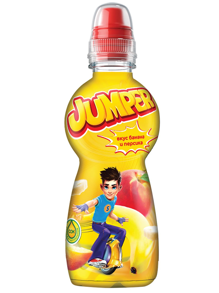 Напиток безалкогольный сокосодержащий "Jumper" со вкусом Банана и Персика 0,33л*1шт  #1