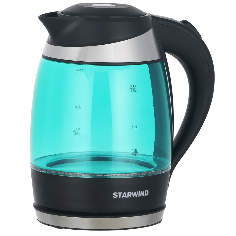 STARWIND Электрический чайник SKG2219, бирюзовый, черный #1