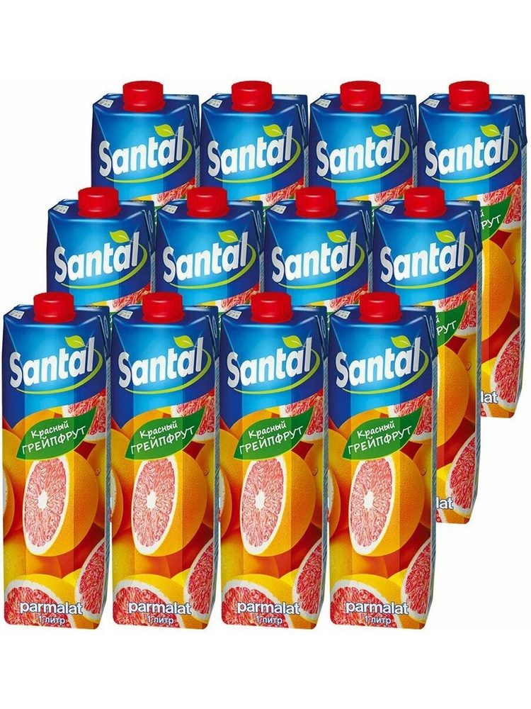 Напиток SANTAL сокосодержащий Красный грейпфрут 1 л 12 шт #1