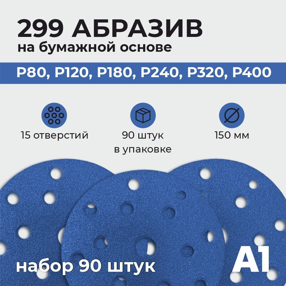 299 Абразивный шлифовальный круг с керамическим зерном НАБОР P80-400  #1