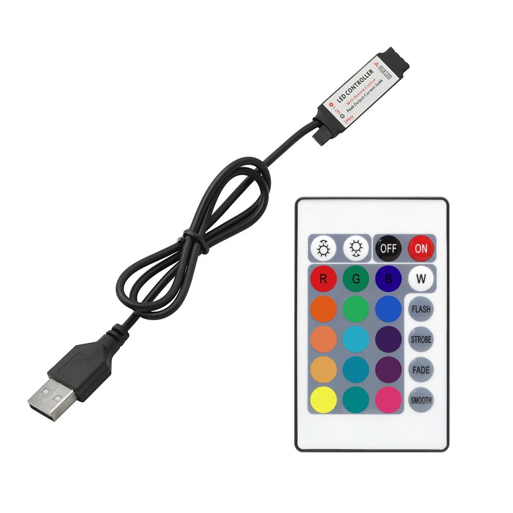 Контроллер управления светом для USB 5V 6A RGB светодиодной ленты с 24 ...