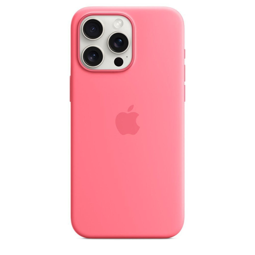 Чехол-накладка Silicone Case MagSafe для iPhone 15 Pro / Pink + Защитное стекло Sparta  #1