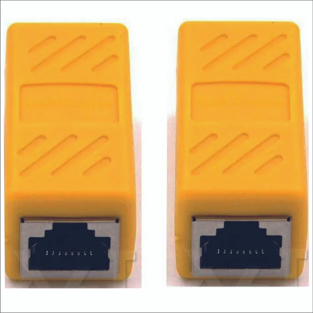 2 штуки, проходной адаптер rj45, соединитель интернет кабеля 8p8c ...