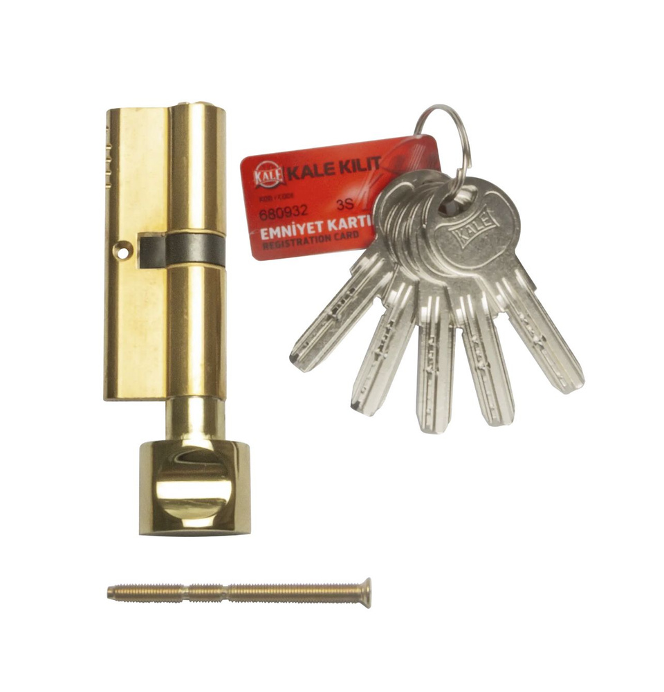 Цилиндр ключ/вертушка 26+10+32 золото,164 OBS SCE/68 mm. #1