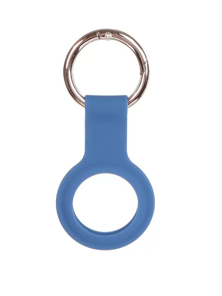 Чехол-брелок Hoco для bluetooth-метки AirTag силикон+металл, голубой, УТ000025632  #1
