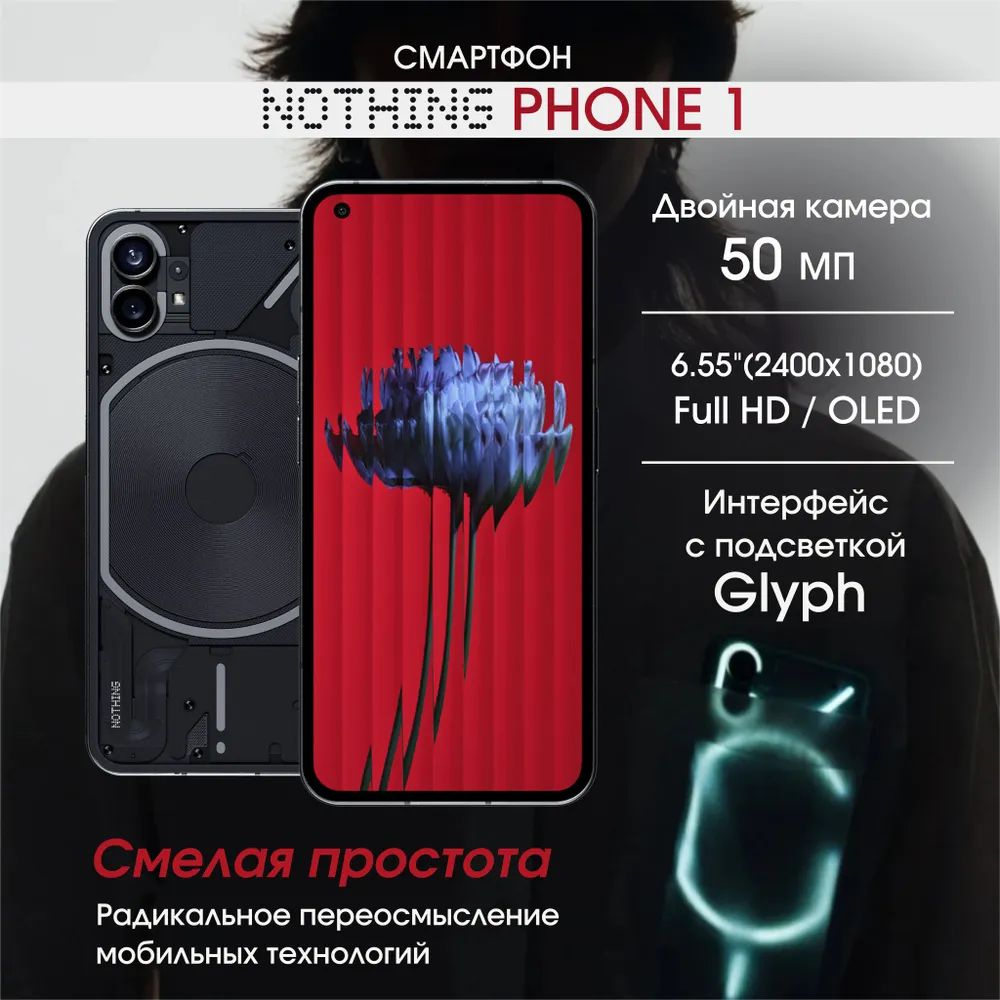 Смартфон Nothing Phone (1) A063 - купить по выгодной цене в  интернет-магазине OZON (1566141024)