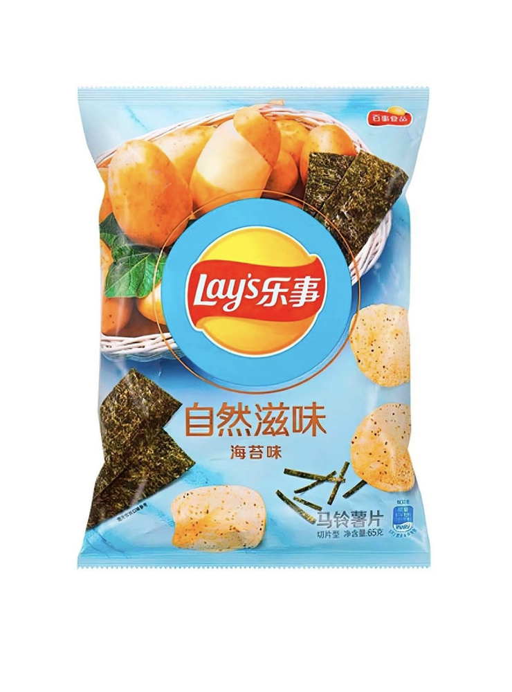 Картофельные чипсы Lay's Natural Seaweed со вкусом морской капусты ...