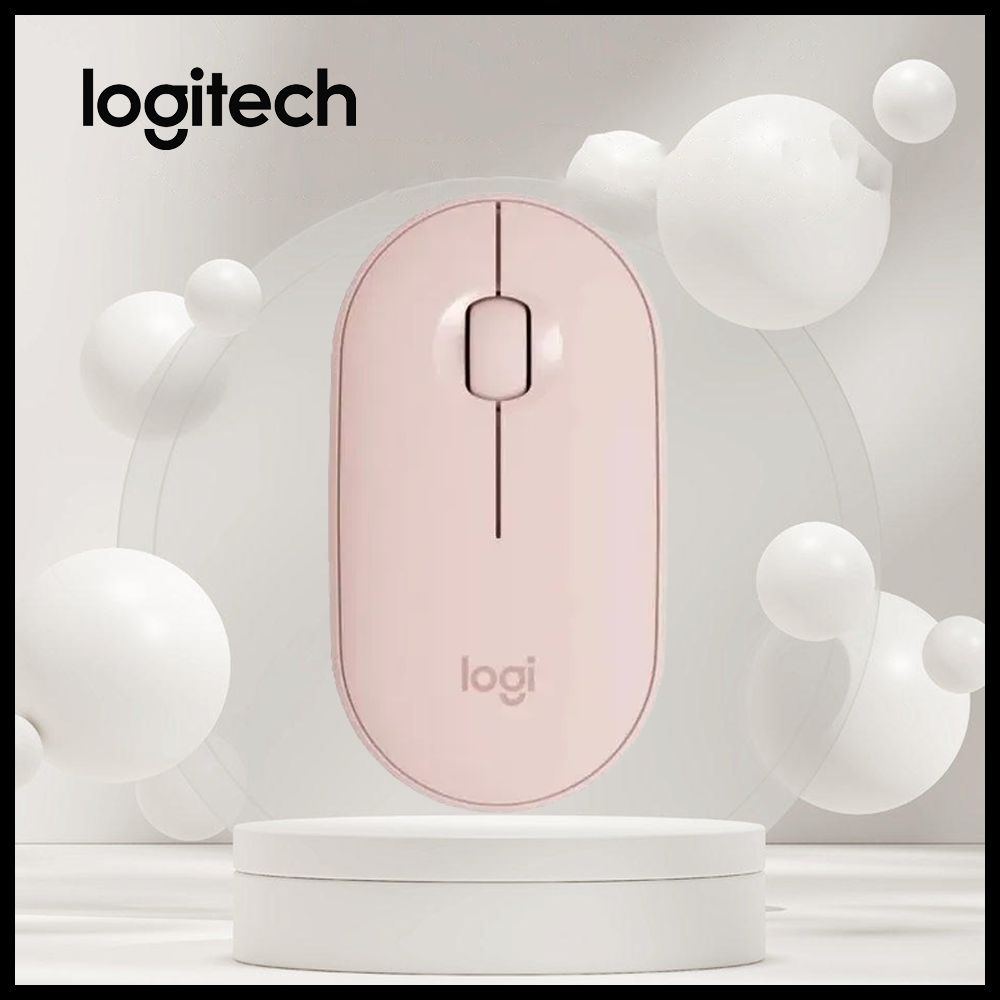 Мышь беспроводная Logitech беспроводная M350-01 , светло-розовый купить ...