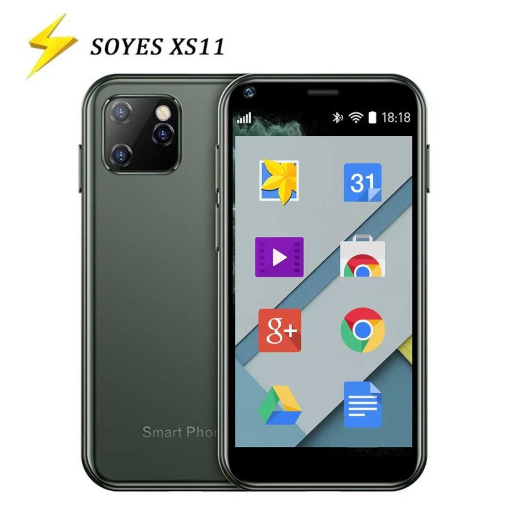 Soyes Смартфон Мини 3G 2 sim XS11 2/16 ГБ, темно-зеленый