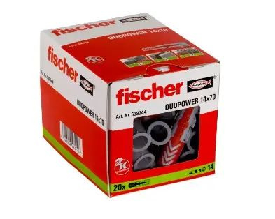 Универсальный дюбель 14х70 Fischer DUOPOWER (упак.20 шт.) #1