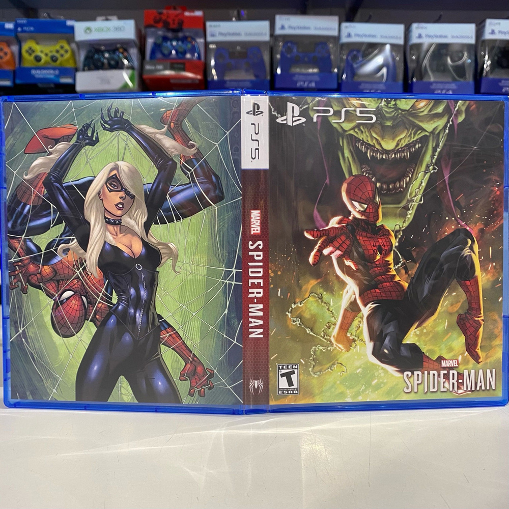 Игра "Spider Man / Человек паук" PS5 - Кастомная обложка для диска ...