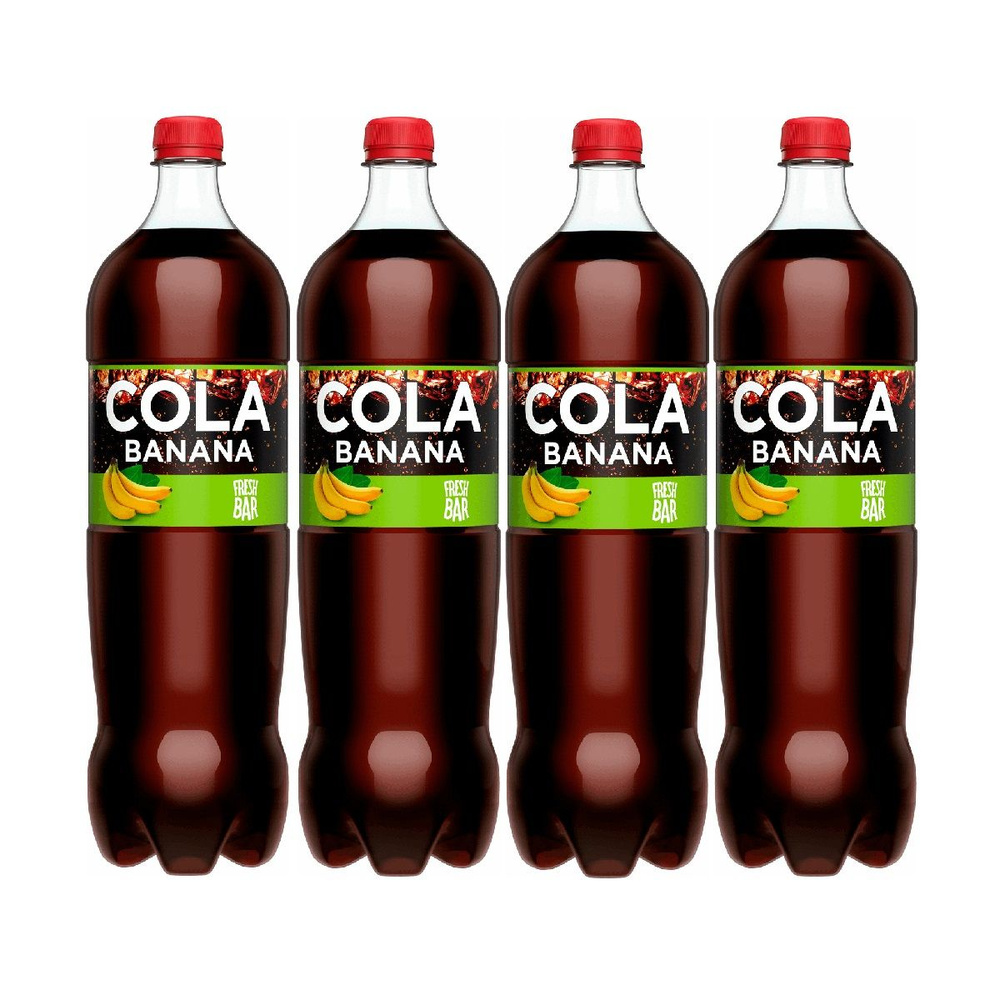 Газированный напиток Fresh Bar Cola banana, 1.5 л х 4 шт #1