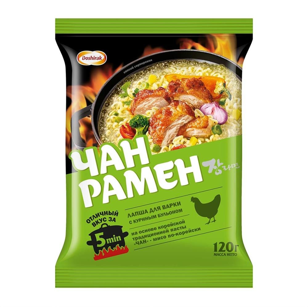 Лапша Чан Рамен с куриным бульоном , Доширак , 120 г, Россия - в заказе ...