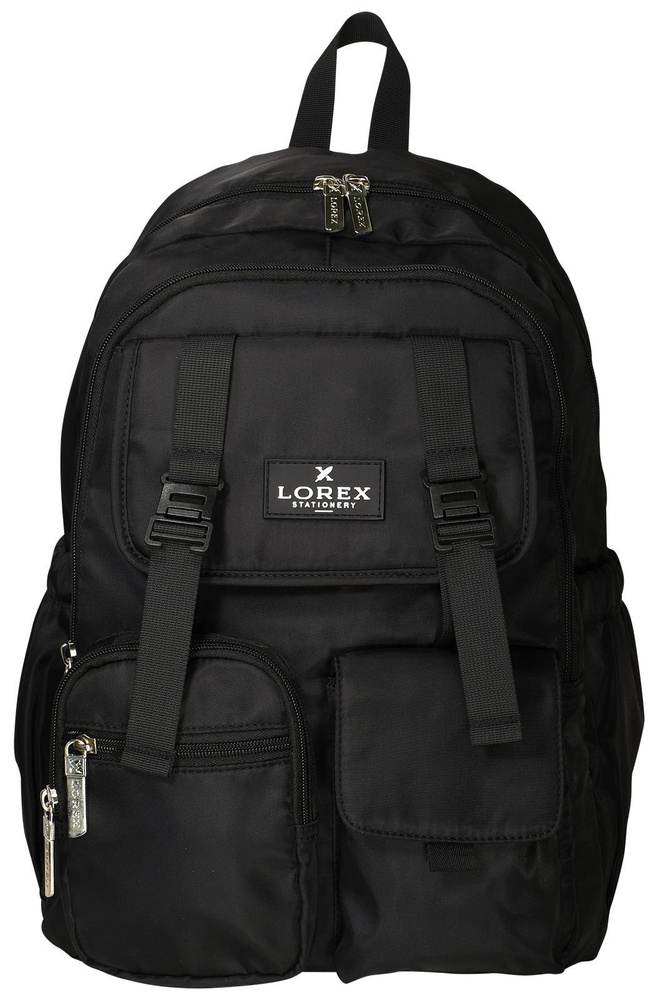 Рюкзак молодежный LOREX ERGONOMIC M17 "TOTAL BLACK" 43x29x15 см (LXBPM17-TB) #1