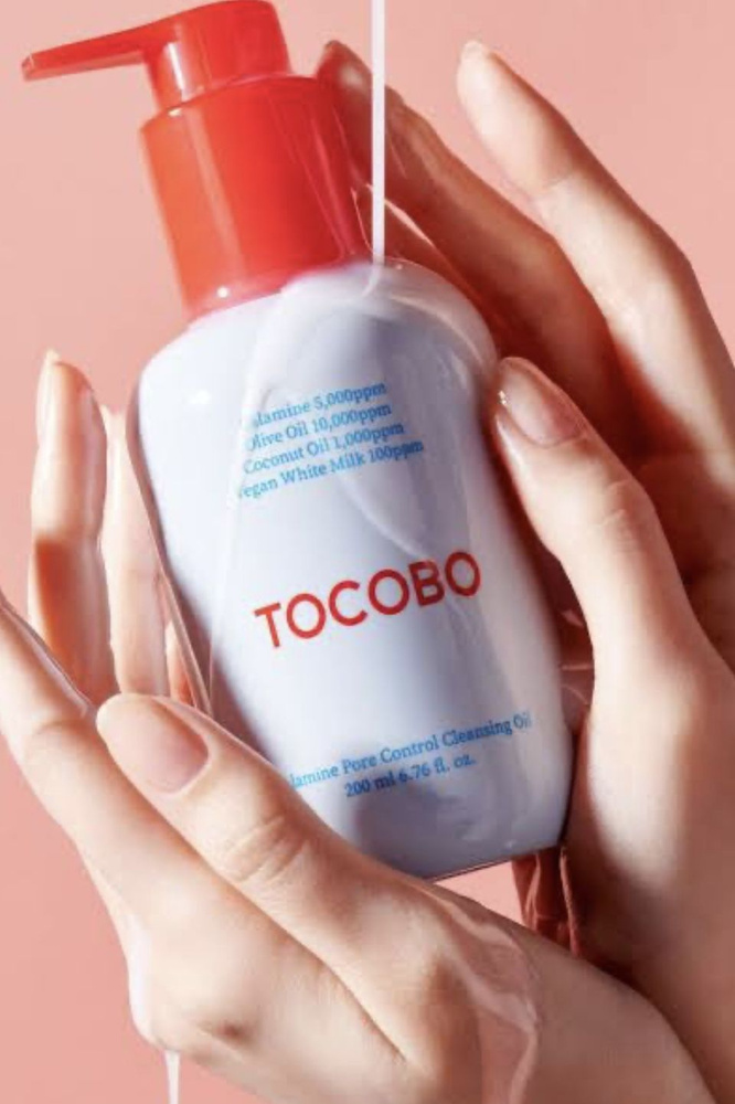 Очищающее гидрофильное масло с каламином TOCOBO Calamine Pore Control Cleansing Oil  #1