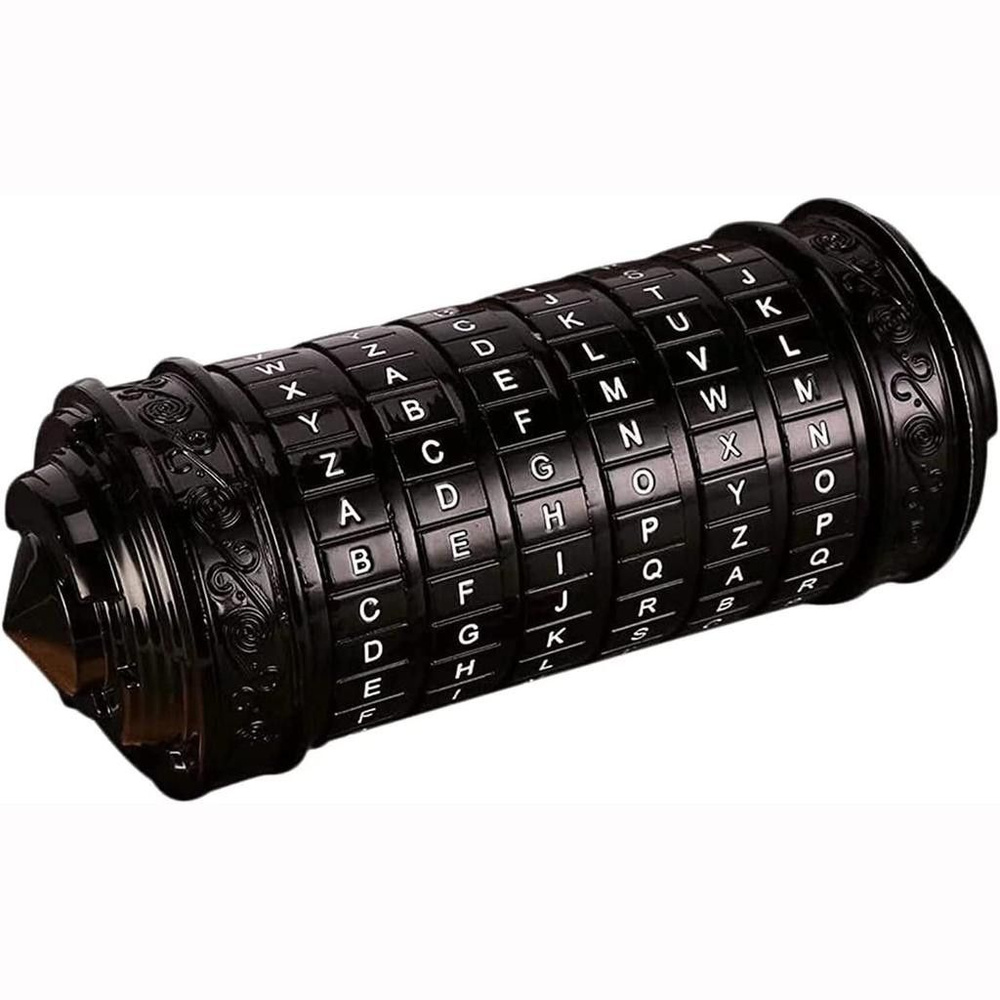 Металлическая шкатулка головоломка Криптекс Код Да Винчи - Черный ...
