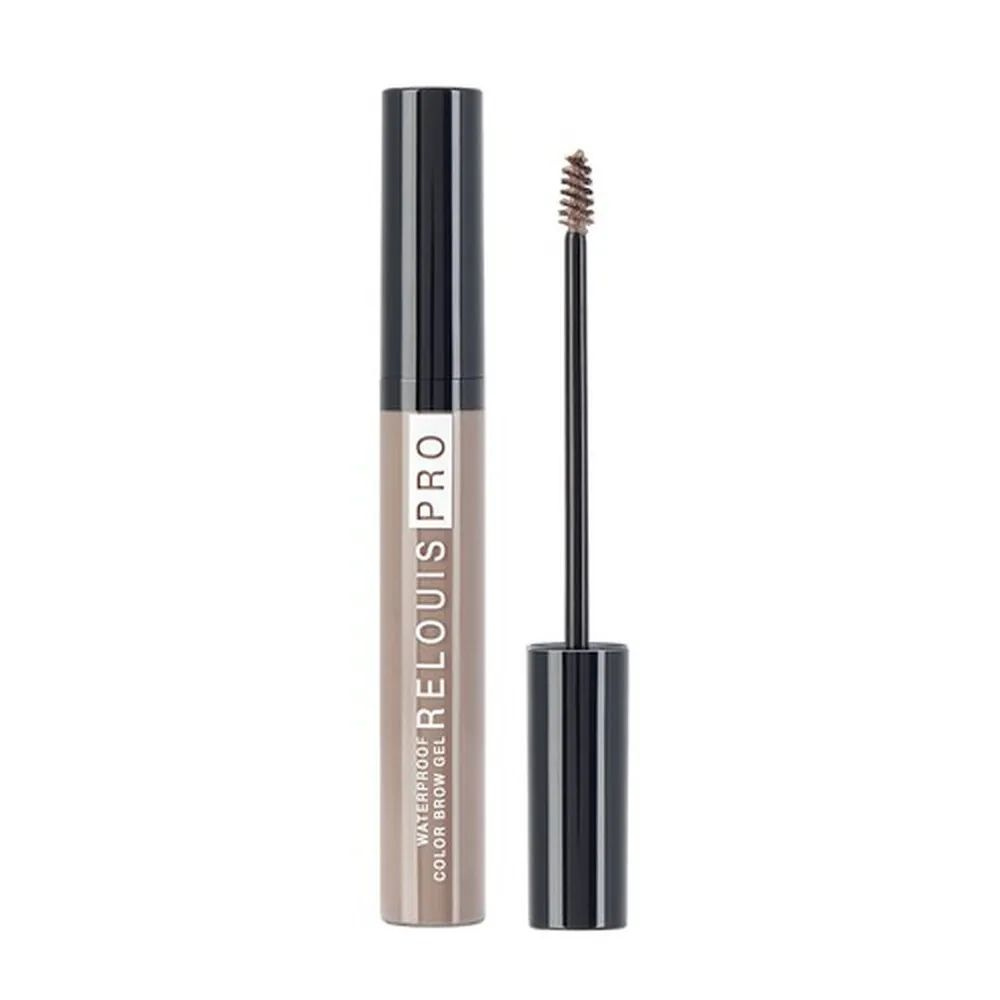 Relouis Гель для бровей Pro Waterproof Color Brow Gel, 6 г, тон 02 tаupe #1