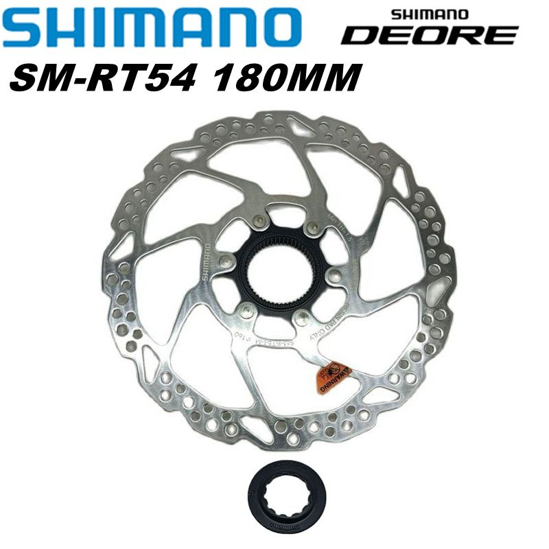 Тормозной диск (ротор) Shimano SM-RT54, 180мм, с центральным замком, без коробки (OEM)  #1