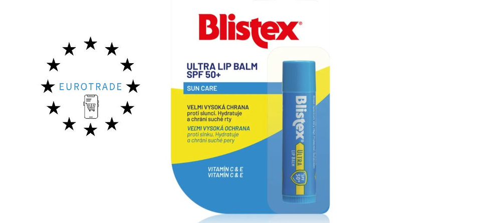 Blistex Увлажняющий бальзам для губ Блистекс Ультра SPF 50+ с витаминами С и Е, США  #1