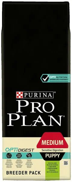 Pro Plan 18 кг Medium Puppy Sensitive Digestion сухой ГИПОАЛЛЕРГЕННЫЙ ...