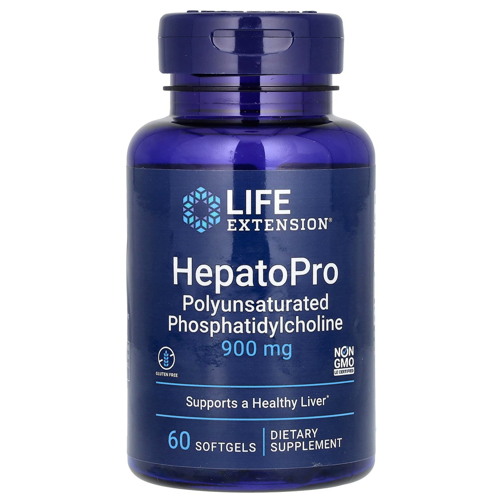 Life Extension Полиненасыщенный Фосфатидилхолин, Hepato Pro 900 мг 60 капсул  #1