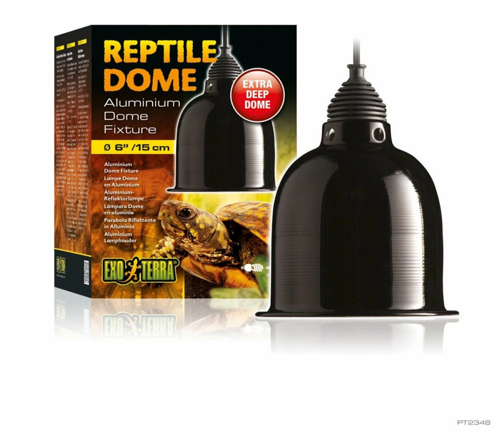 Светильник Exo Terra Reptile Dome с отражателем для ламп до 75 Вт 15.2x12.7 см, PT2348  #1