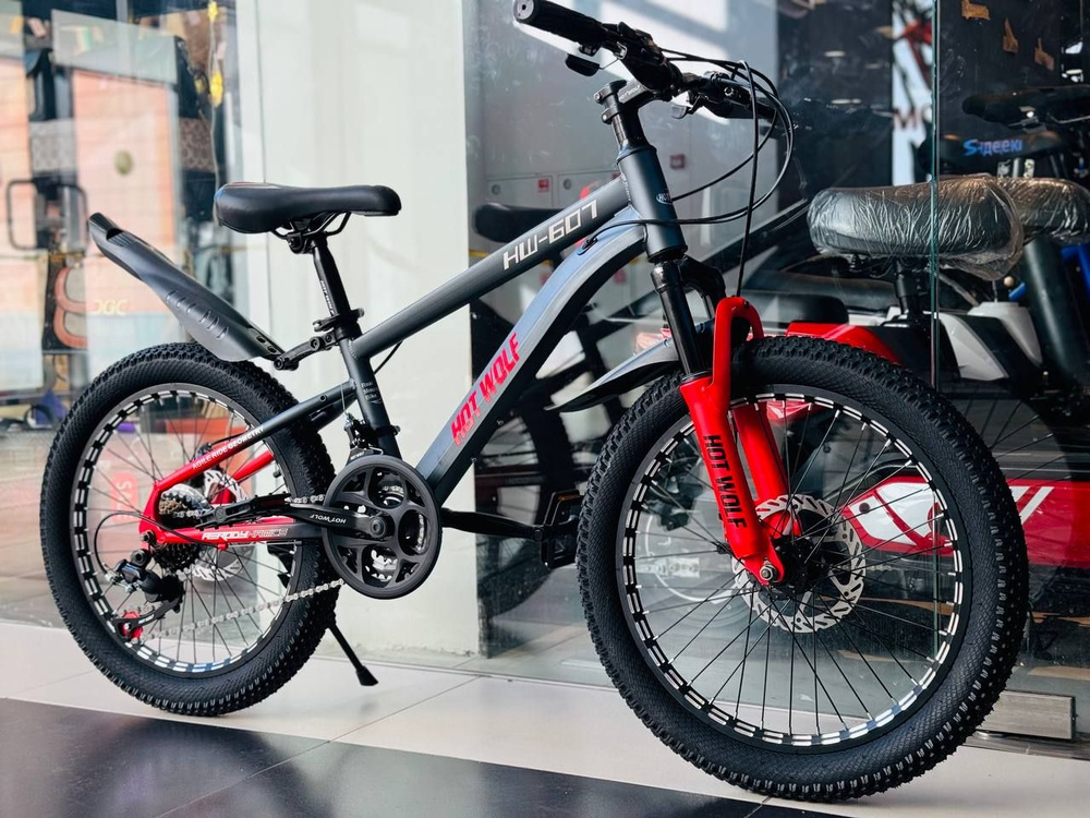 Горный детский велосипед HOT WOLF 607 21s, 20 / мужской и женский для ...